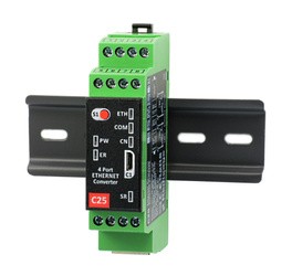 C25 - Serwer portów szeregowych: Ethernet na 2x RS232 + 2x RS485