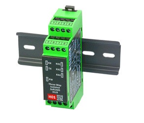 H01 - RS485 Hub 1:3 (Full 3-Way 3kV Isolation)