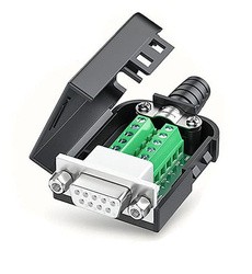 A03 Adapter DB9 żeński z nakrętką do zacisku śrubowego 9 pin